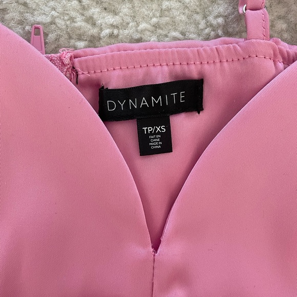 Dynamite Pink Corset Crop Top - Picture 3 of 3